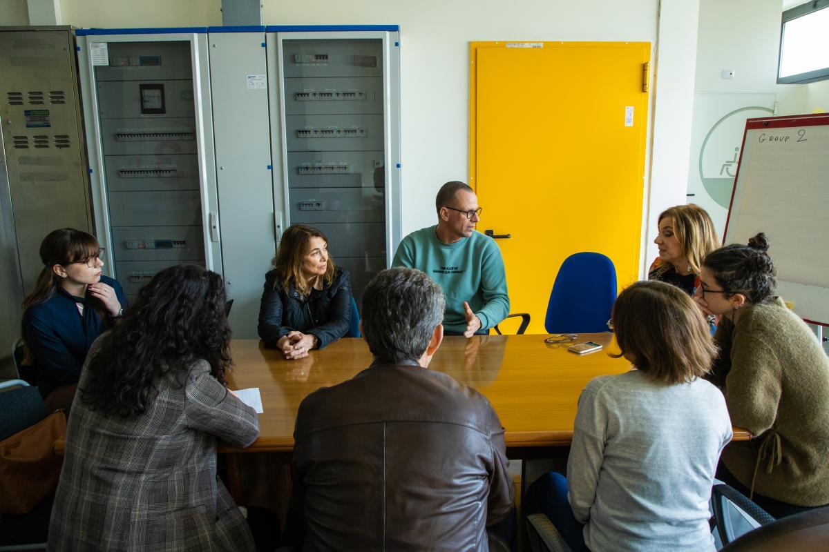 Discussions between participants during the latest CircHub workshop in Naples, Italy.